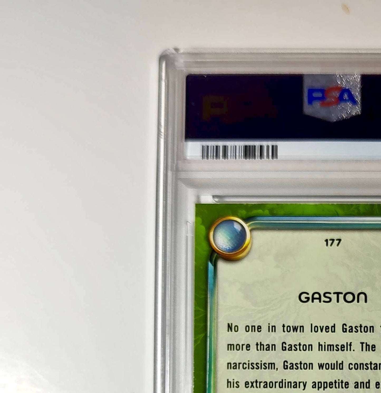 Gaston 2025 Topps Disney Wonder #177 Card Beauty and the Beast PSA 9 MT