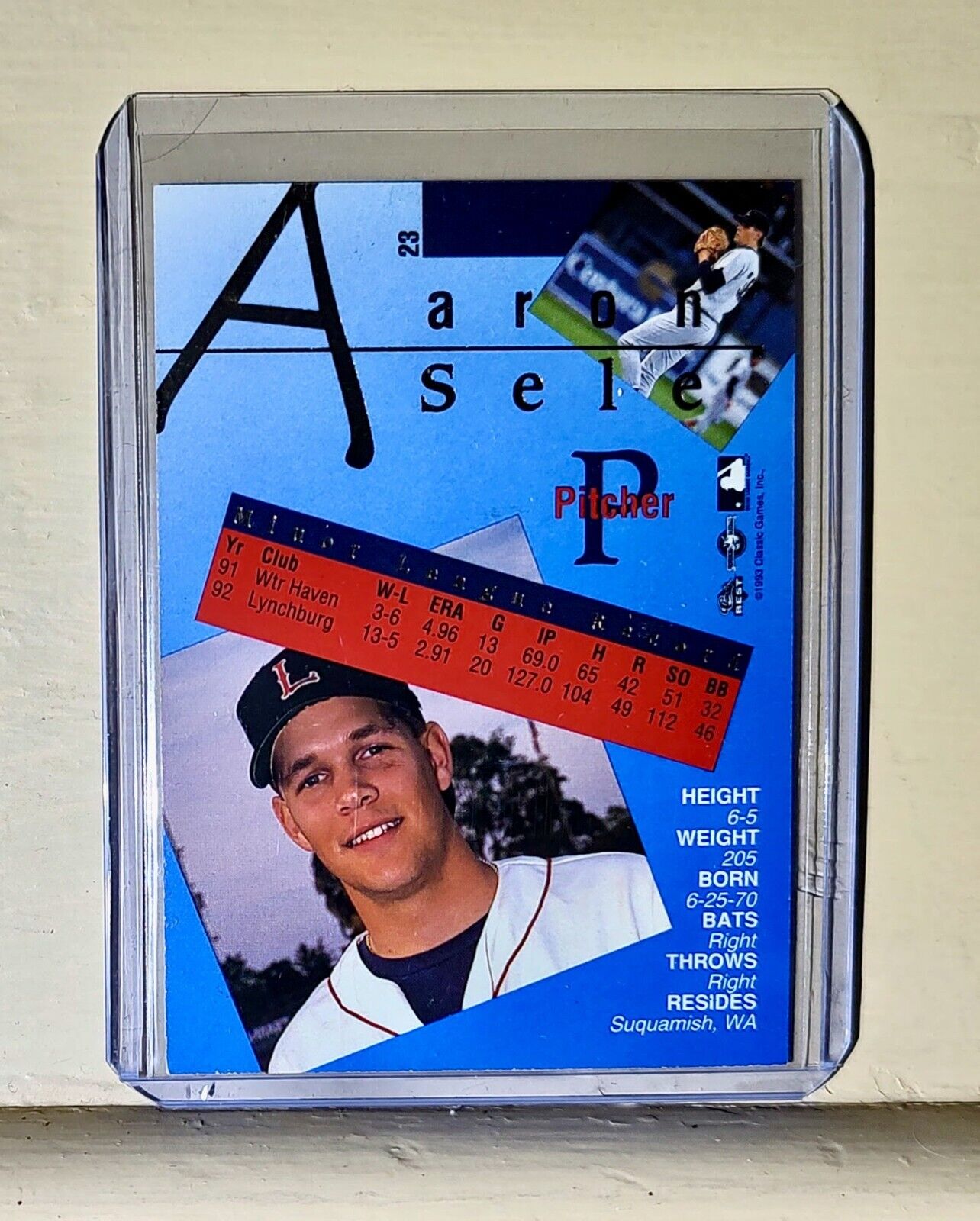 1993 Aaron Sele Classic Baseball Card #23