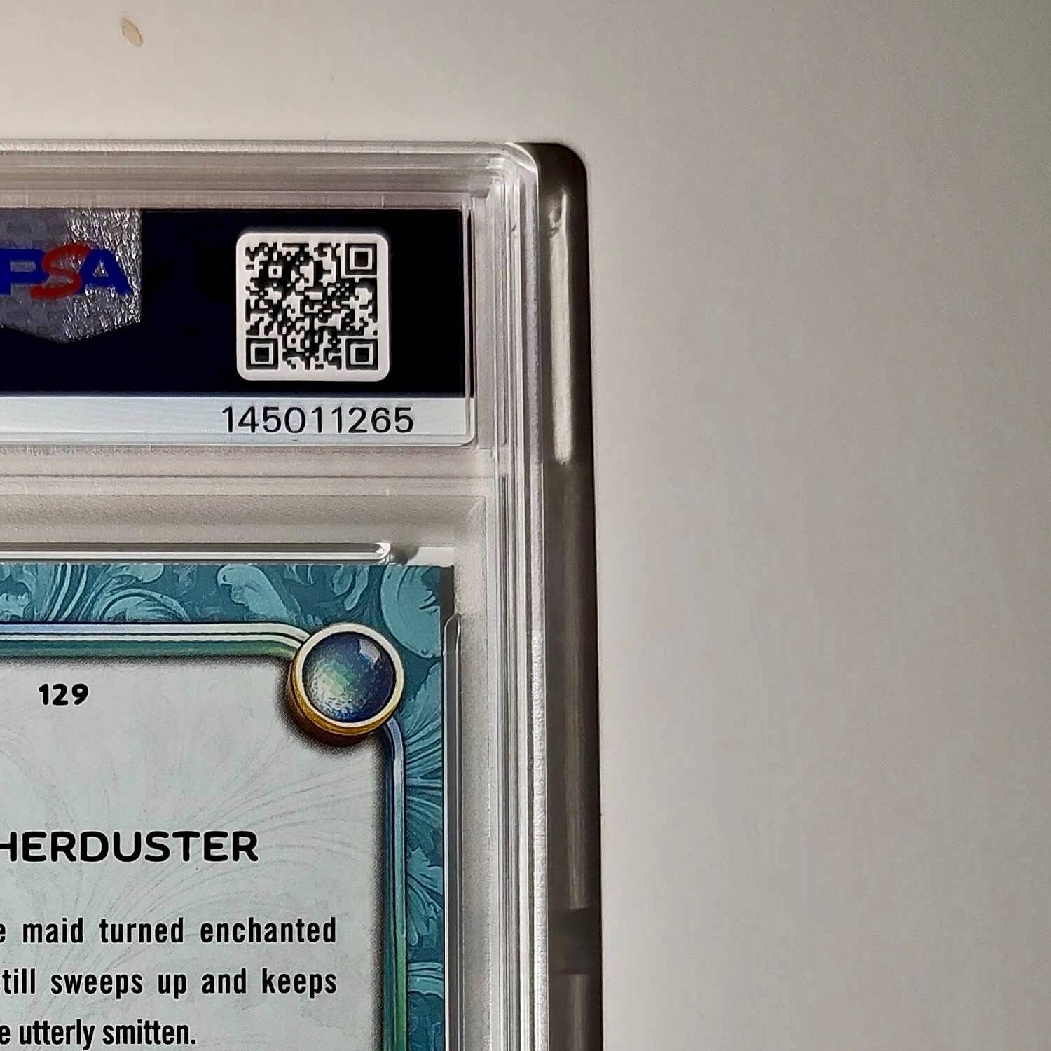 Featherduster 2025 Topps Disney #129 Diamond Card Beauty and the Beast PSA 6