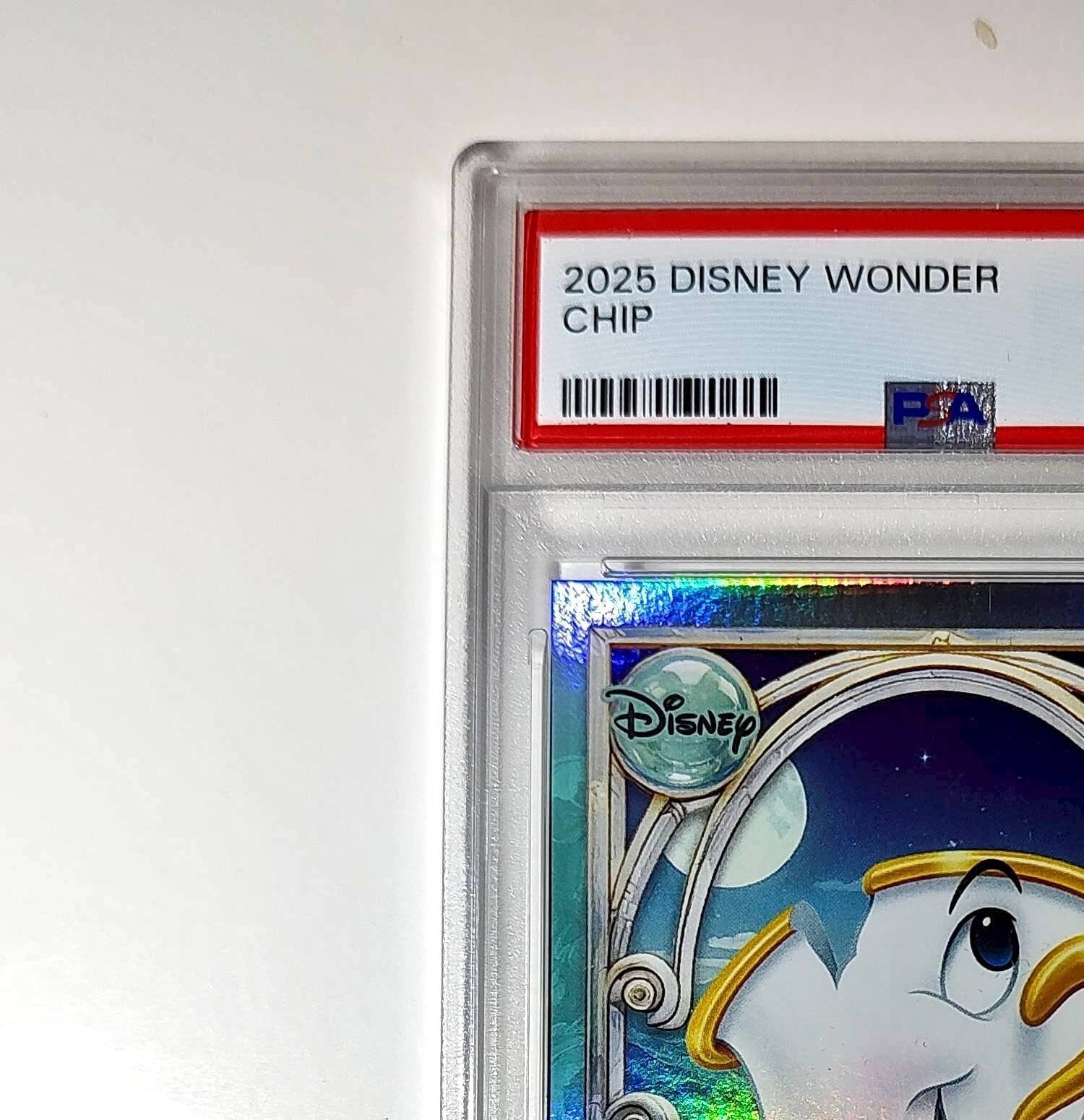 Chip 2025 Topps Disney Wonder #125 Diamond Card Beauty and the Beast PSA 9