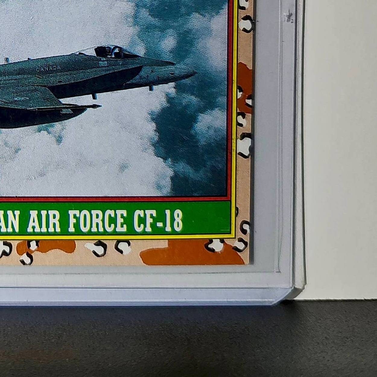 Canadian Air Force CF-18 1991 Topps Desert Storm #17 Card