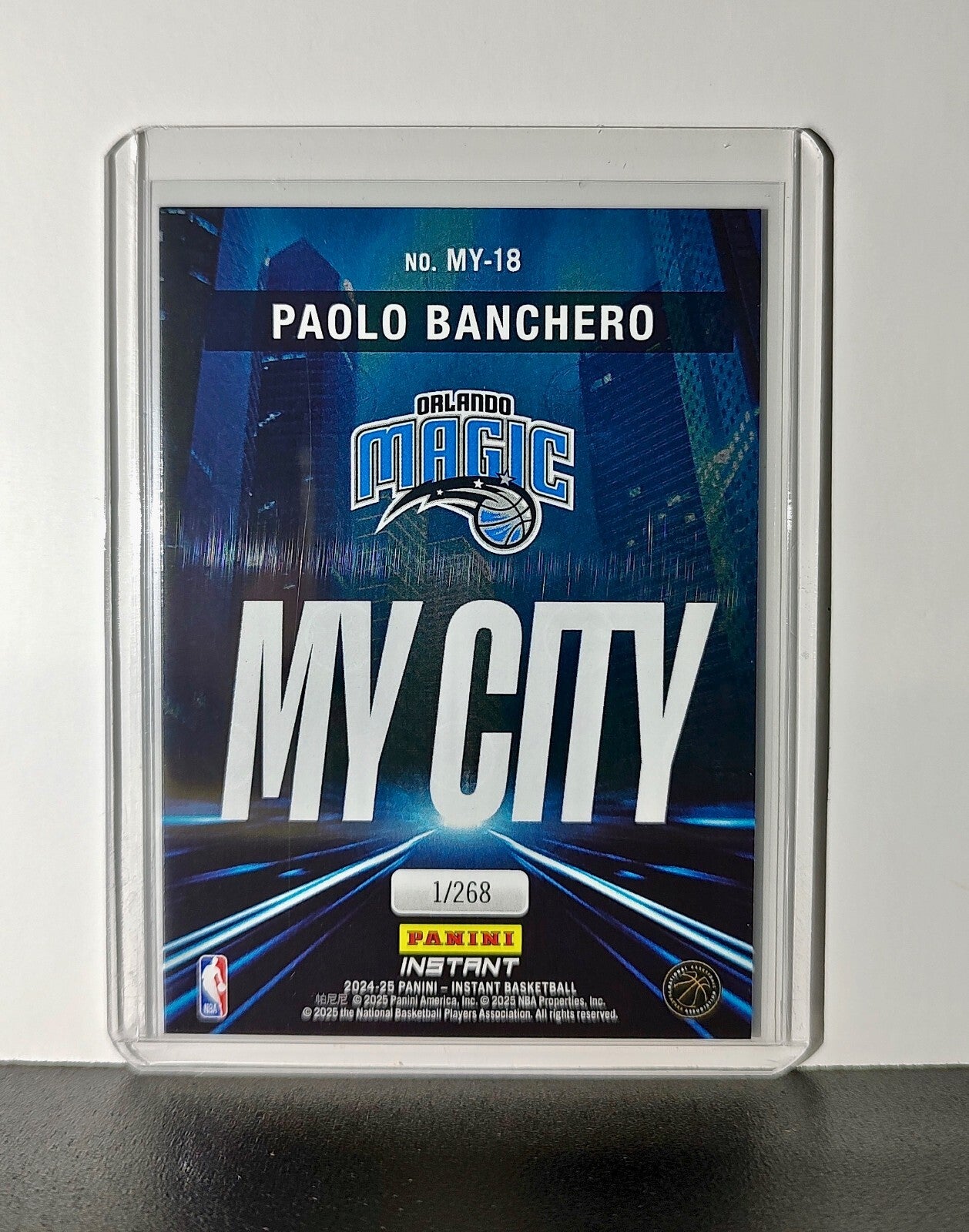 Paolo Banchero 2024-25 Panini MyCity NBA #18 Basketball Card Orlando Magic 1/268