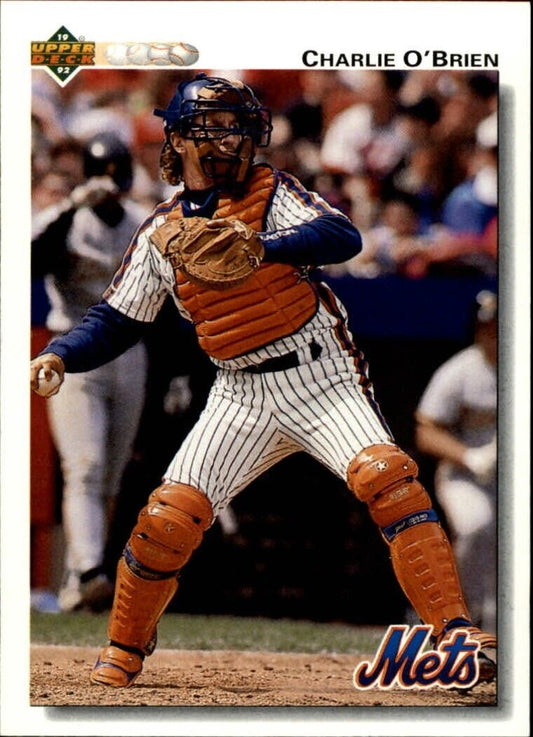 Charlie O'Brien 1992 Upper Deck MLB #381 Baseball Card New York Mets