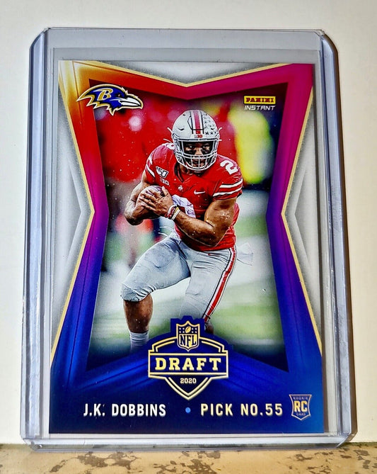 J.K. Dobbins 2020 NFL Draft Night NFL #9 Football Card Ravens 1 of 554