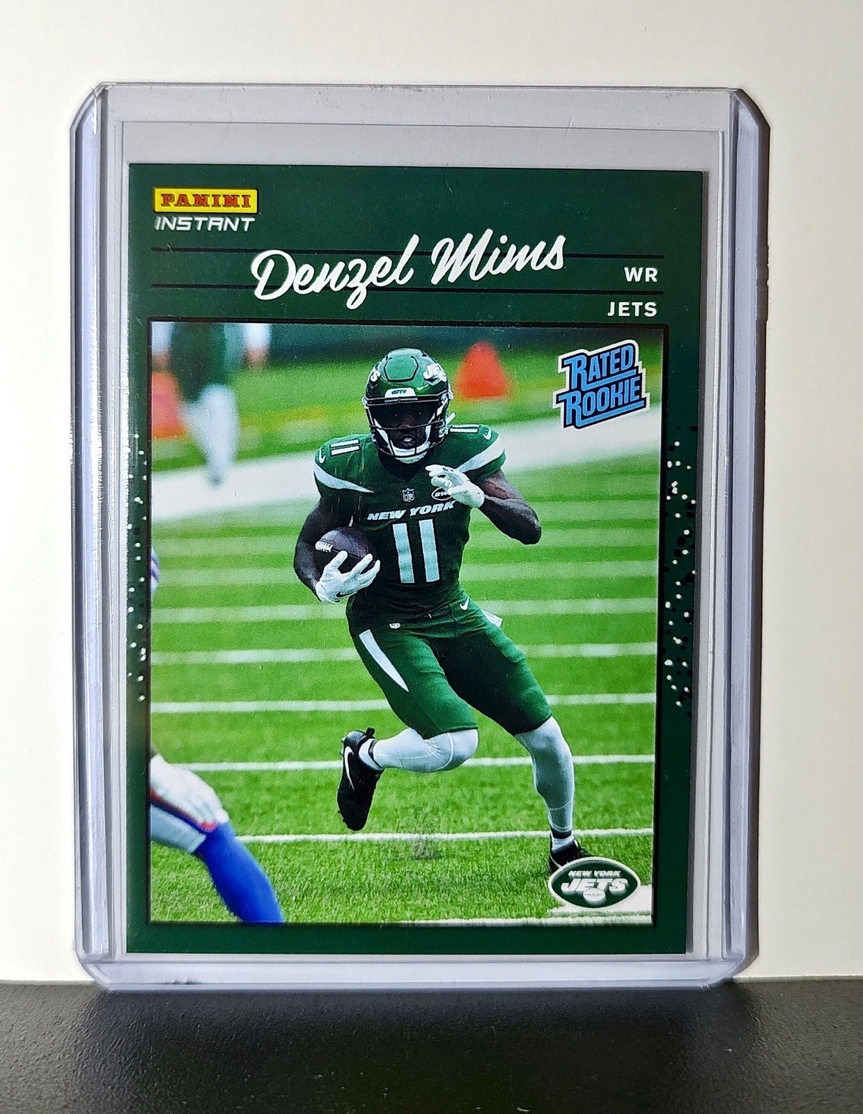 Denzel Mims Rookie 2020 Panini NFL #25 Rated Rookie Card New York Jets