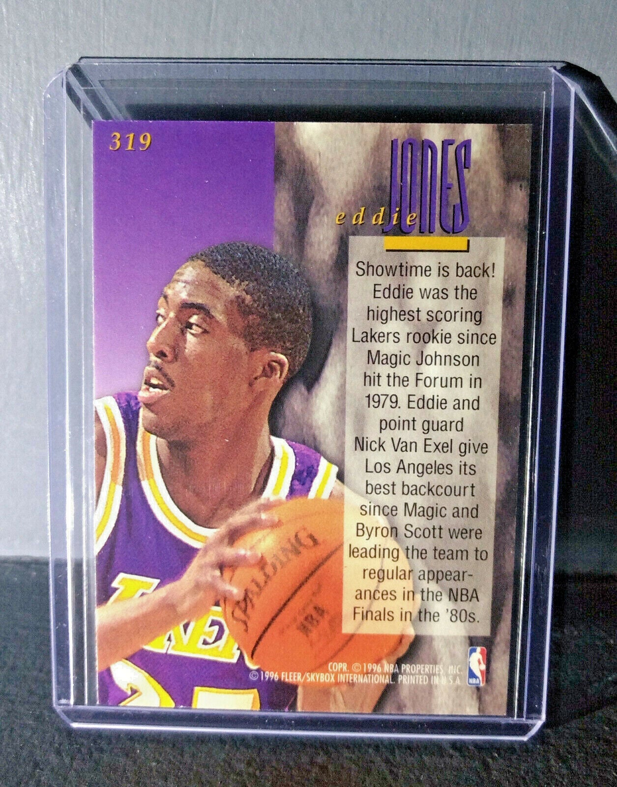 1995-96 Eddie Jones #319 Ultra Encore Basketball Card 