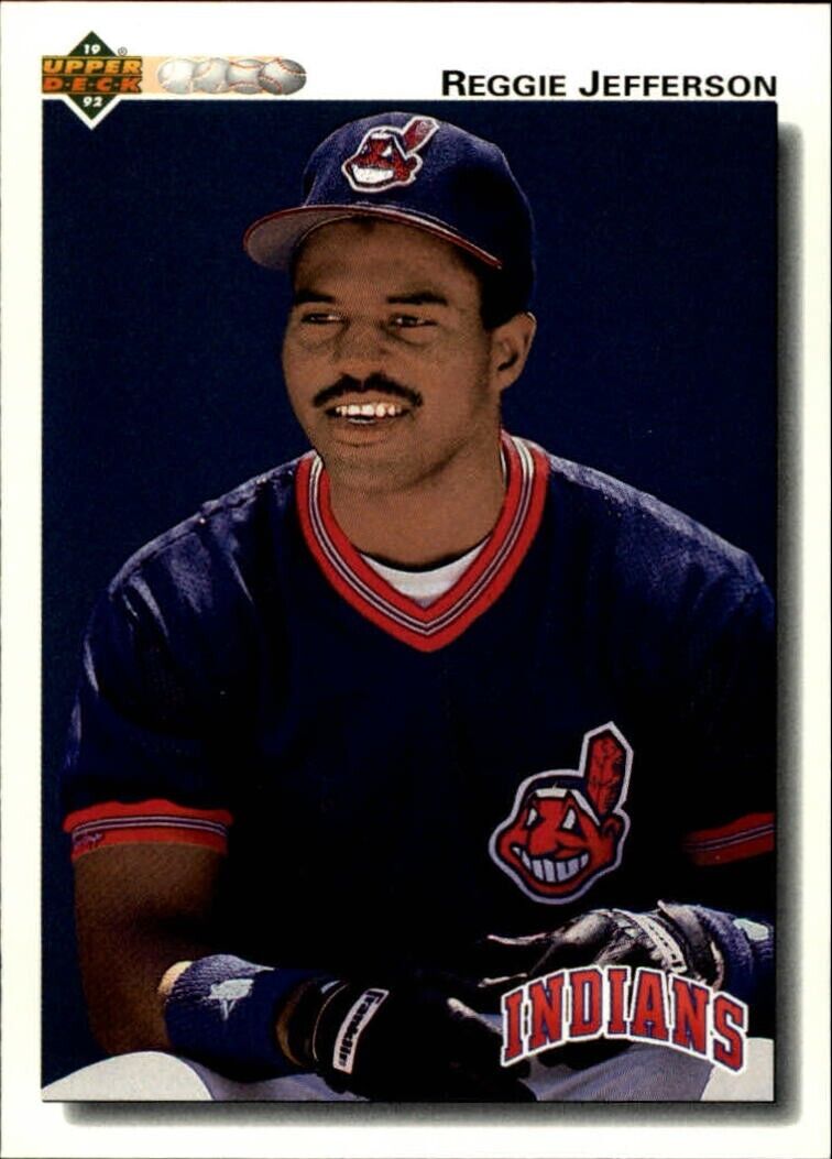 Reggie Jefferson 1992 Upper Deck MLB #656 Baseball Card Cleveland Indians