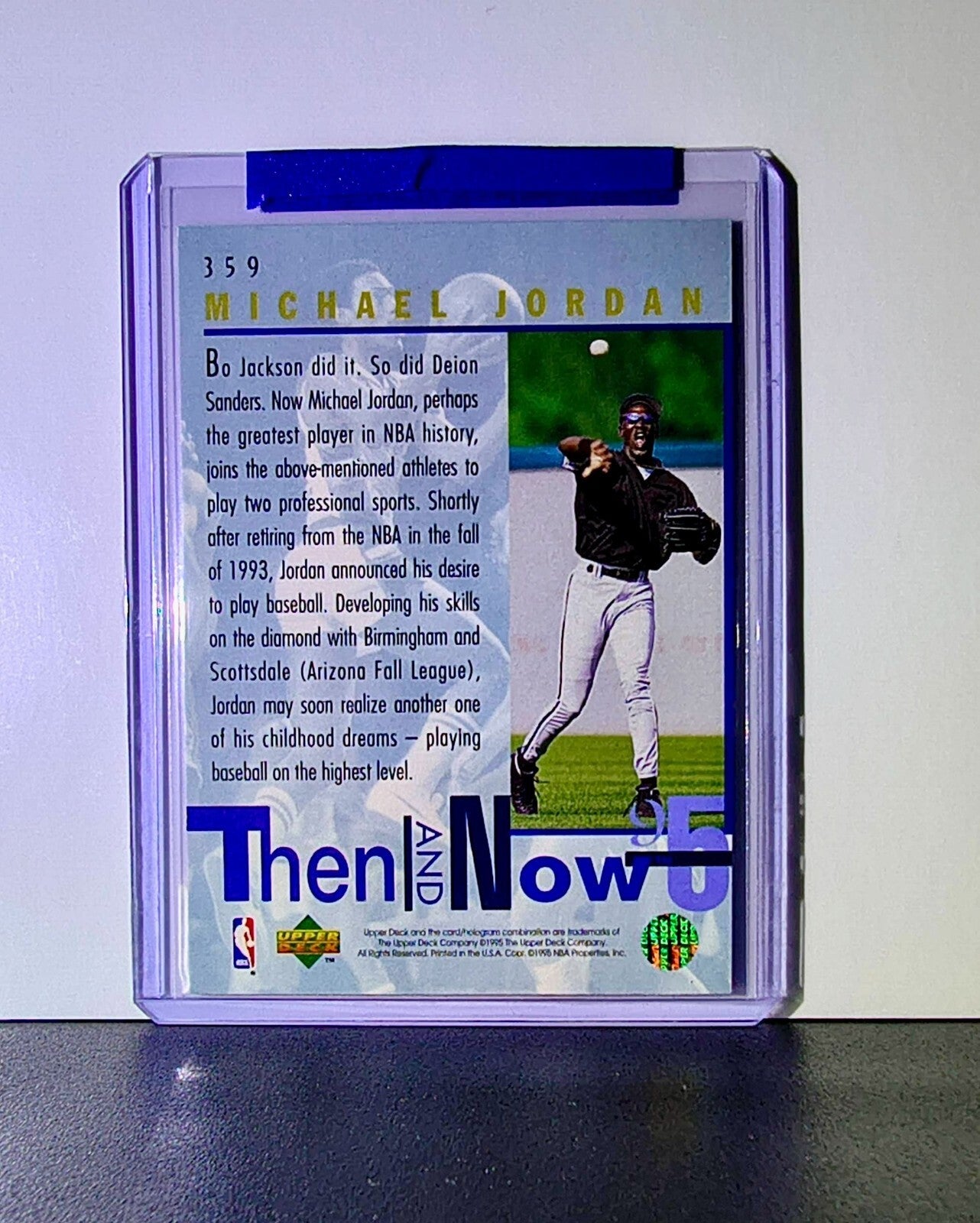 Michael Jordan 1994-95 Upper Deck Then & Now #359 Basketball Card Chicago Bulls