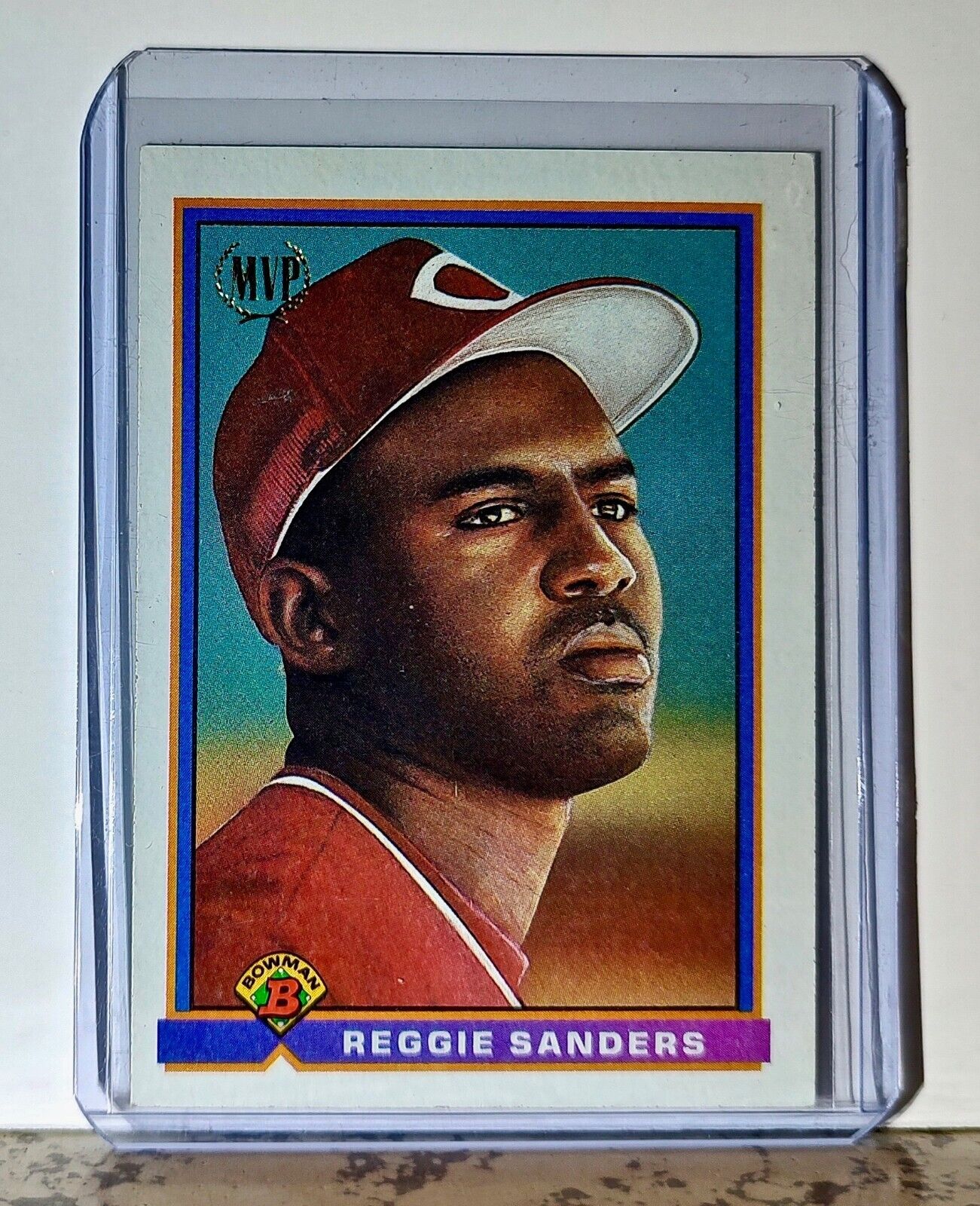 Reggie Sanders 1991 Topps Bowman MVP MLB #537 Baseball Card Cincinnati Reds