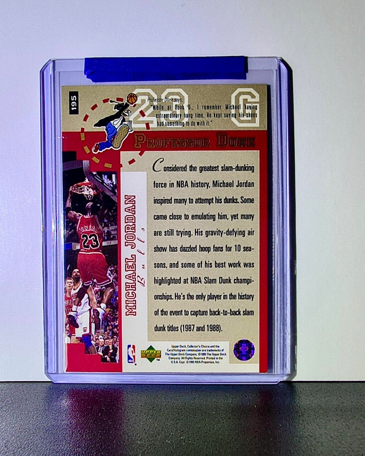 Michael Jordan 1995-96 Upper Deck Collector's Choice #195 Card Chicago Bulls