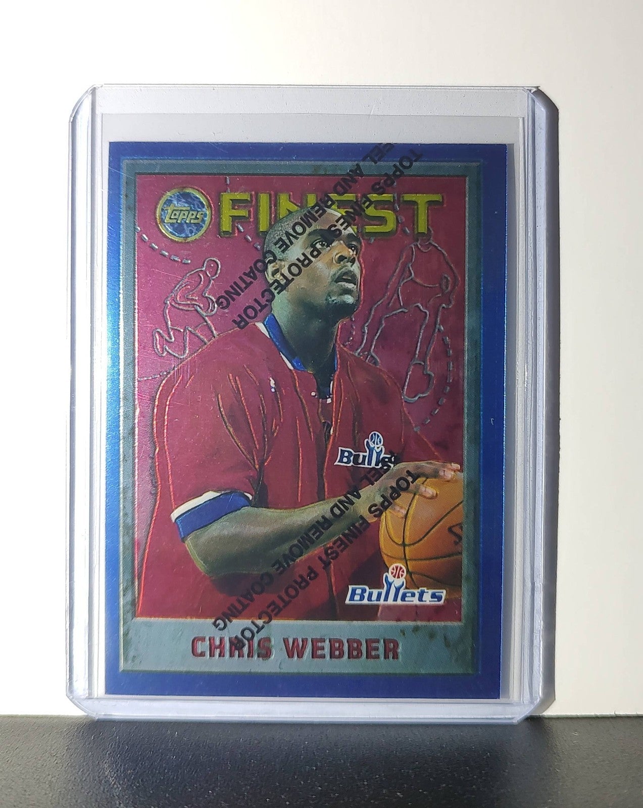 Chris Webber 1995-96 Topps Finest NBA #144 Card Bullets