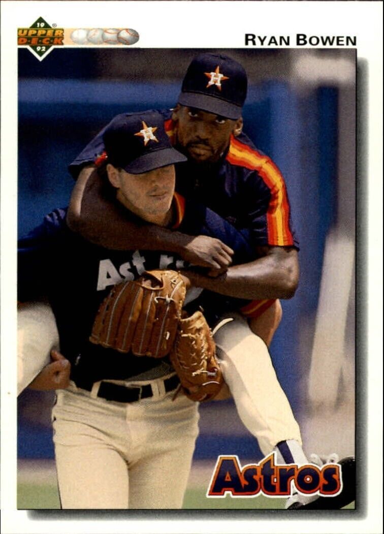 Ryan Bowen 1992 Upper Deck MLB #354 Baseball Card Houston Astros