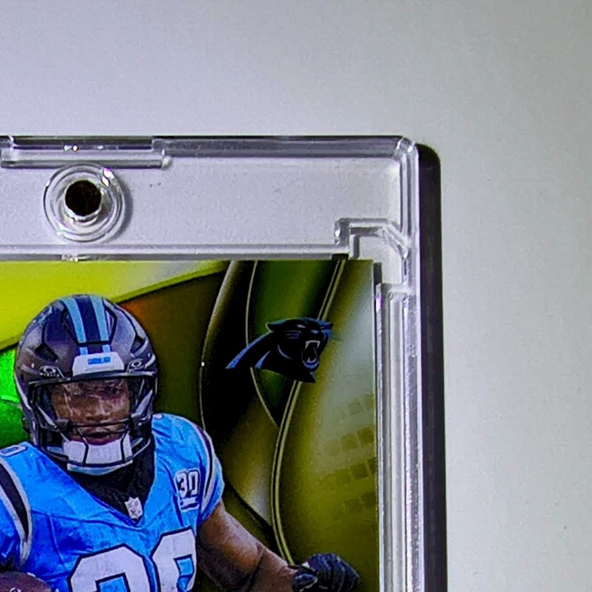 Chuba Hubbard 2025 NFL Topps Chrome Black #16 Gold Refractor Card Panthers 09/50