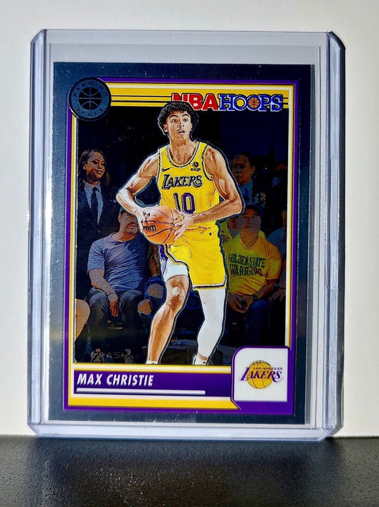 Max Christie 2023-24 Panini Premium Stock NBA Hoops #142 Card Los Angeles Lakers