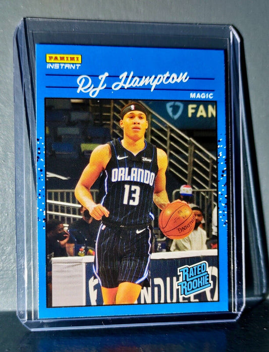 RJ Hampton 2020-2021 Panini NBA Instant #23 Rated Rookie Retro Card 1/3558