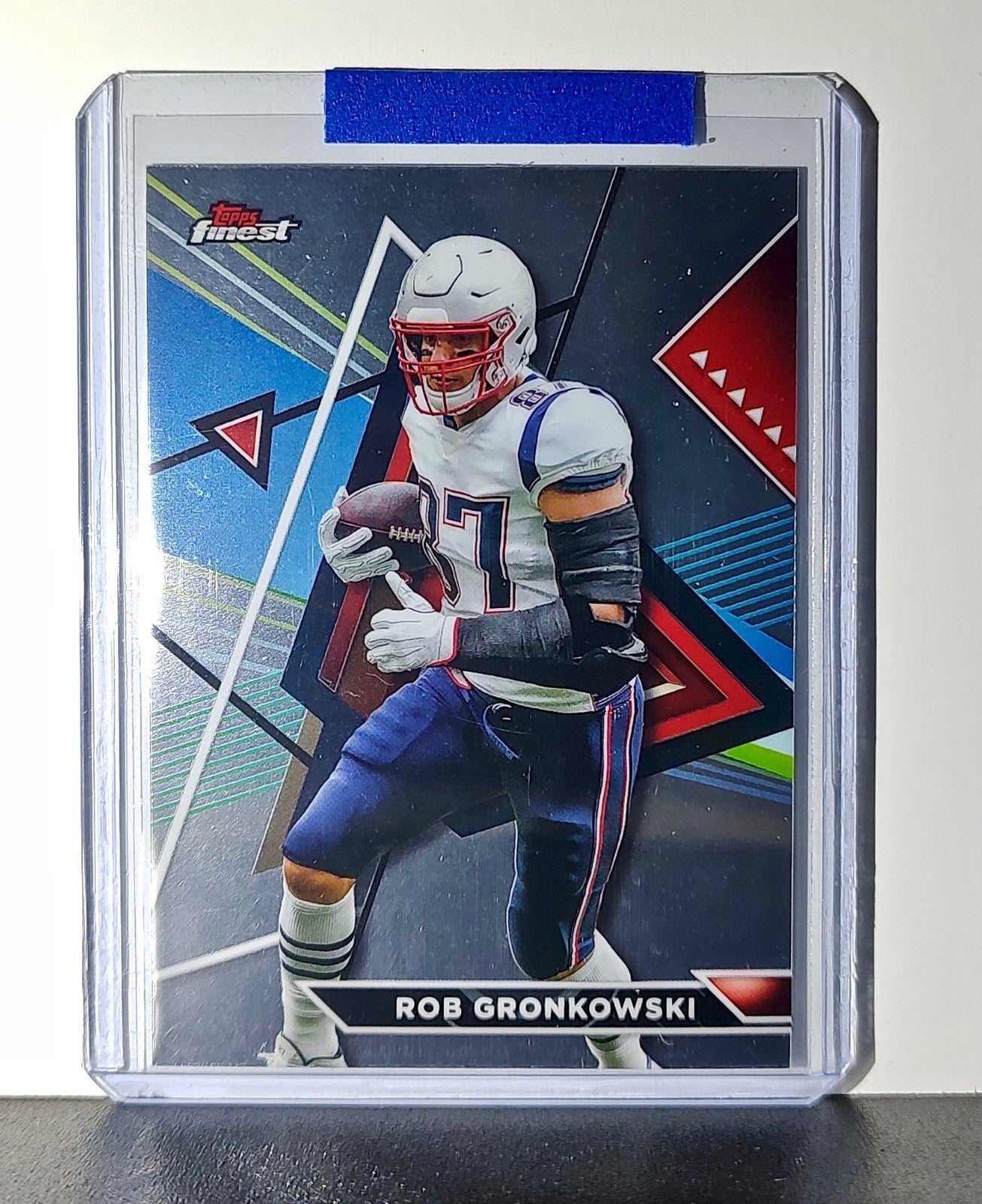 Rob Gronkowski 2023 Topps Finest NFL #213 Football Card New England Patriots