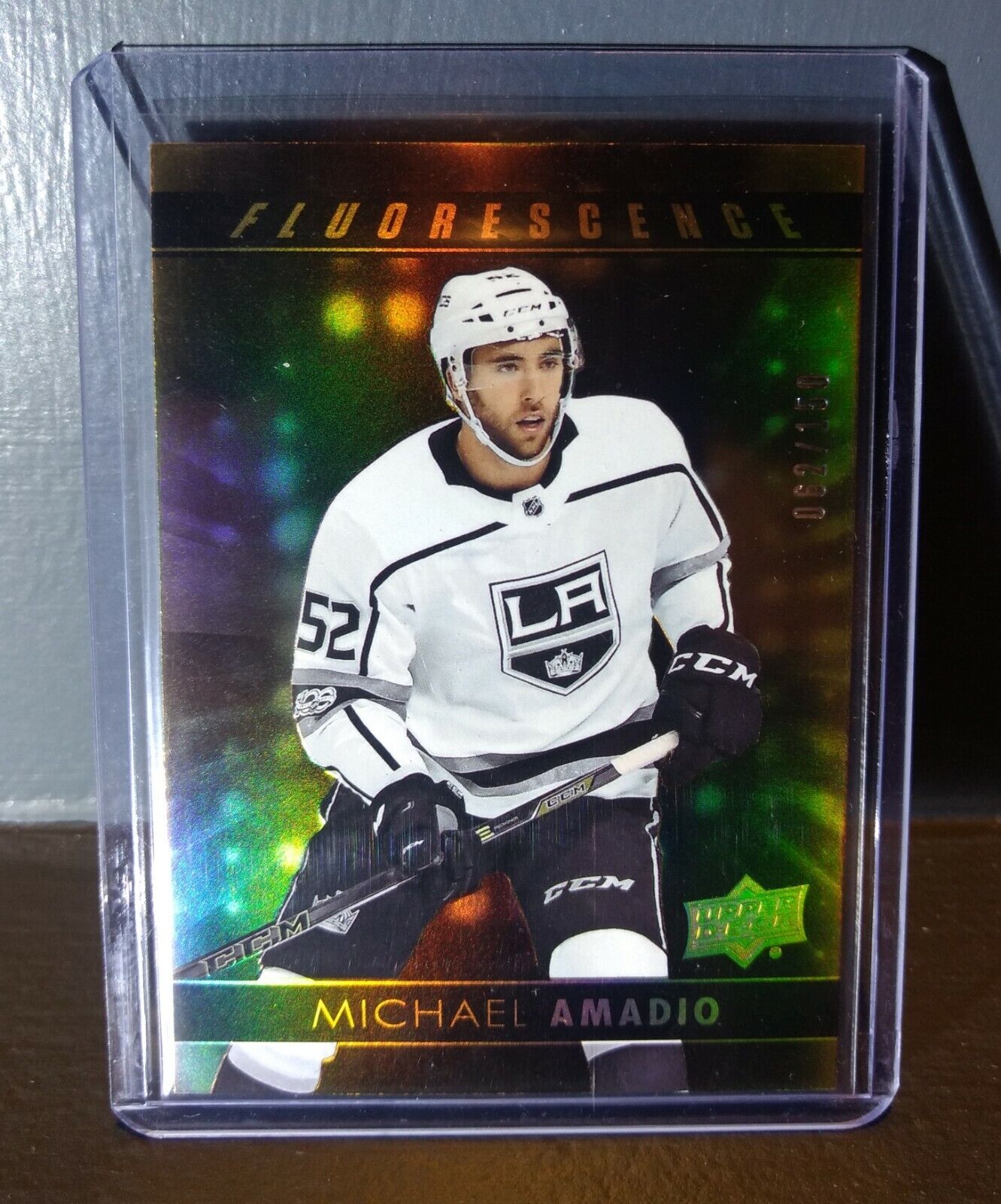 2017 Michael Amadio Upper Deck Fluorescence #F-18 Hockey Card #/150