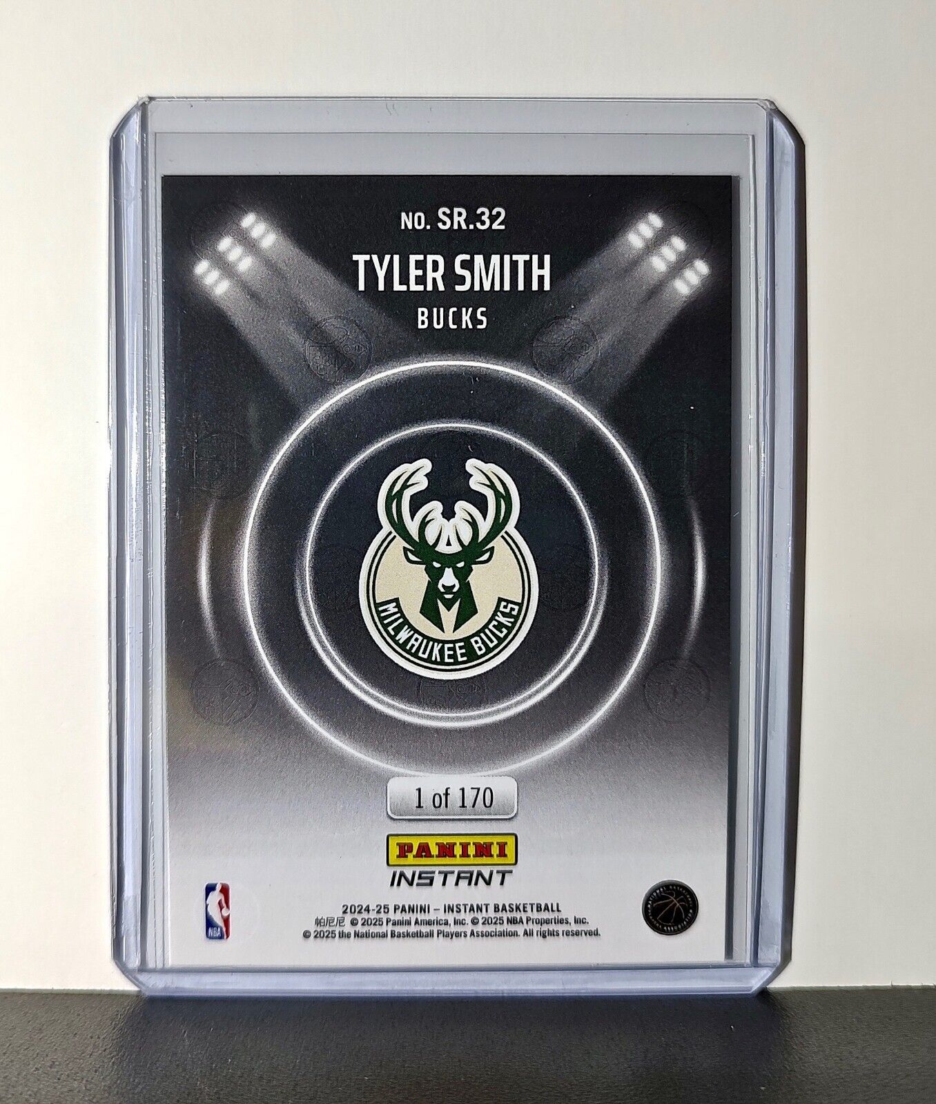 Tyler Smith Rookie 2024-25 Panini Spotlight Rookies NBA #32 Bucks 1 of 170