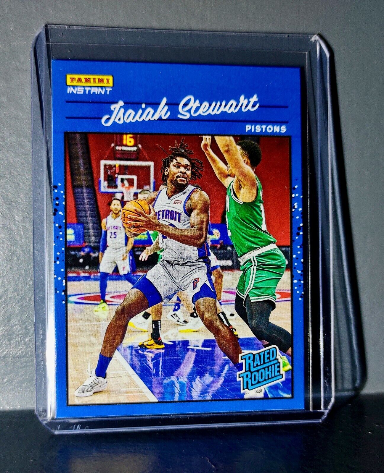 Isaiah Stewart 2020-2021 Panini NBA Instant #16 Rated Rookie Retro Card 1/3558