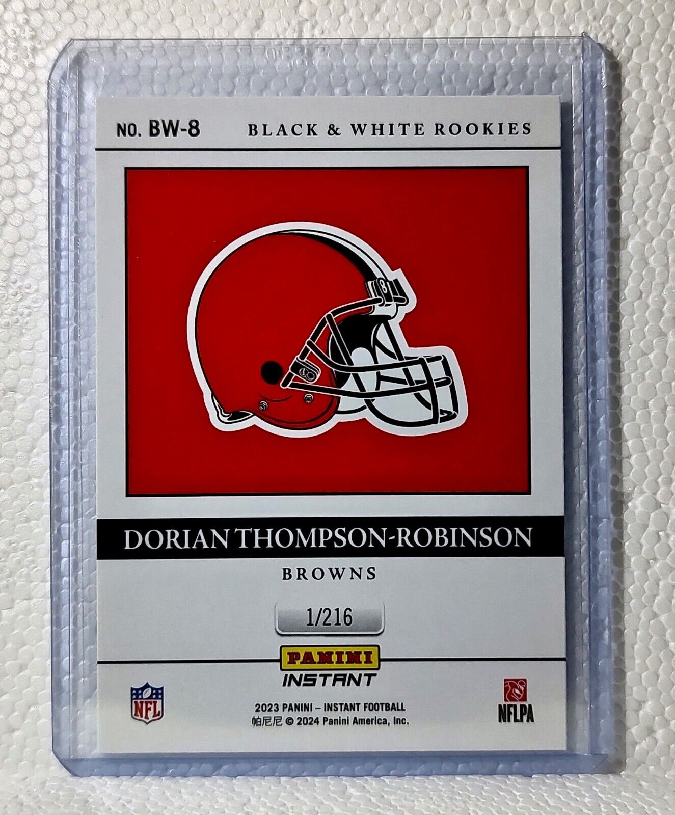 Dorian Thompson-Robinson 2023 Panini NFL #8 Black & White Rookies Card 1/216