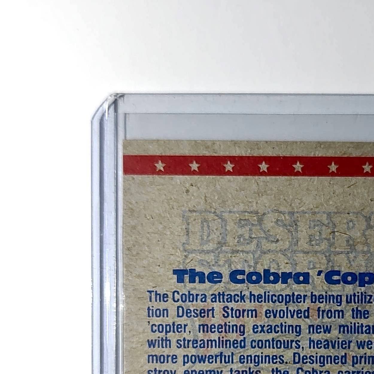 Cobra Helicopter 1991 Topps Desert Storm #16 Card