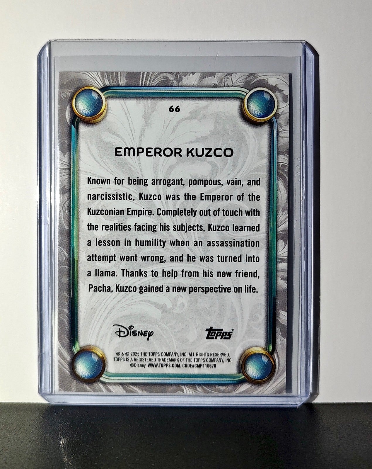 Emperor Kuzco 2025 Topps Disney Wonder #66 Card The Emperor's New Groove