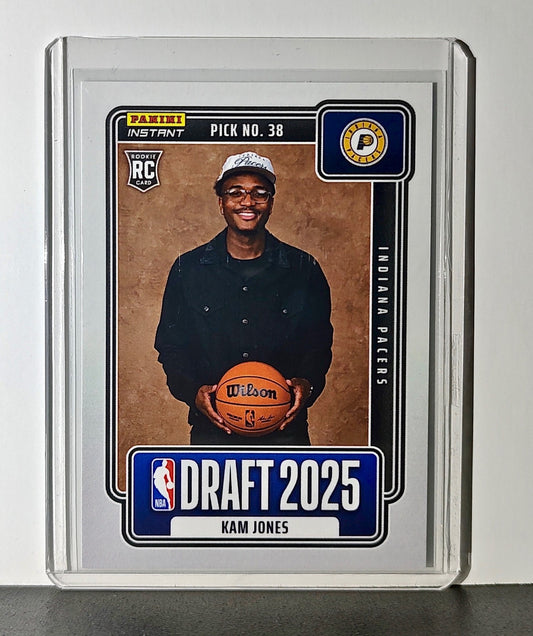 Kam Jones Rookie 2025-26 Panini NBA #30 Draft Night Card Indiana Pacers