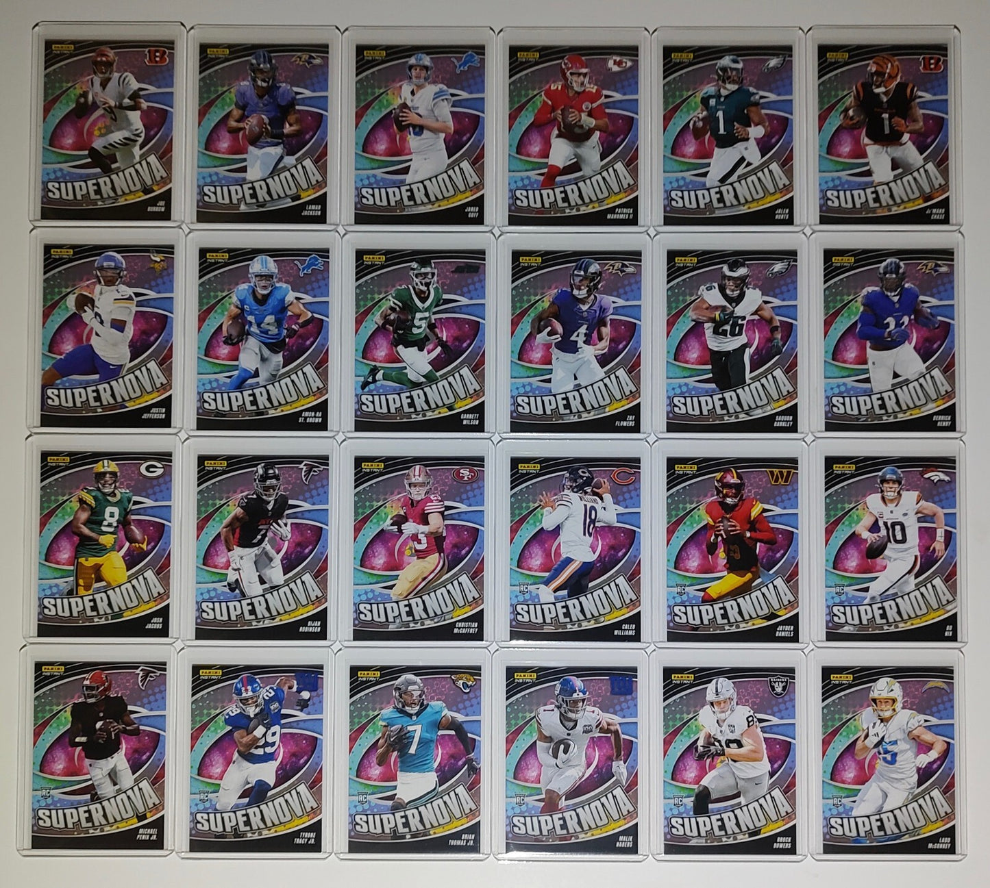 2024 Panini Supernova NFL Complete 24 Card Football Set