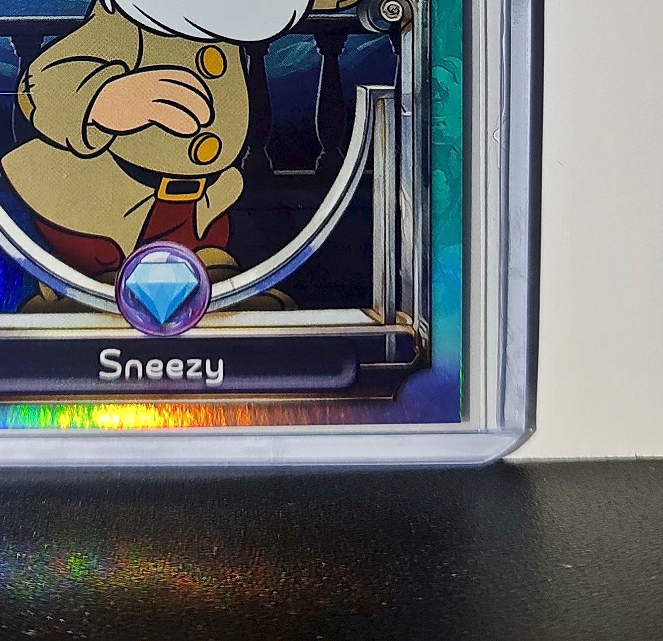 Sneezy 2025 Topps Disney Wonder #106 Diamond Card Snow White & the Seven Dwarfs