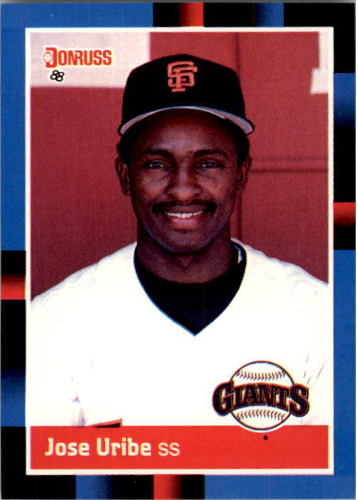 1988 Jose Uribe Donruss Baseball Card #559