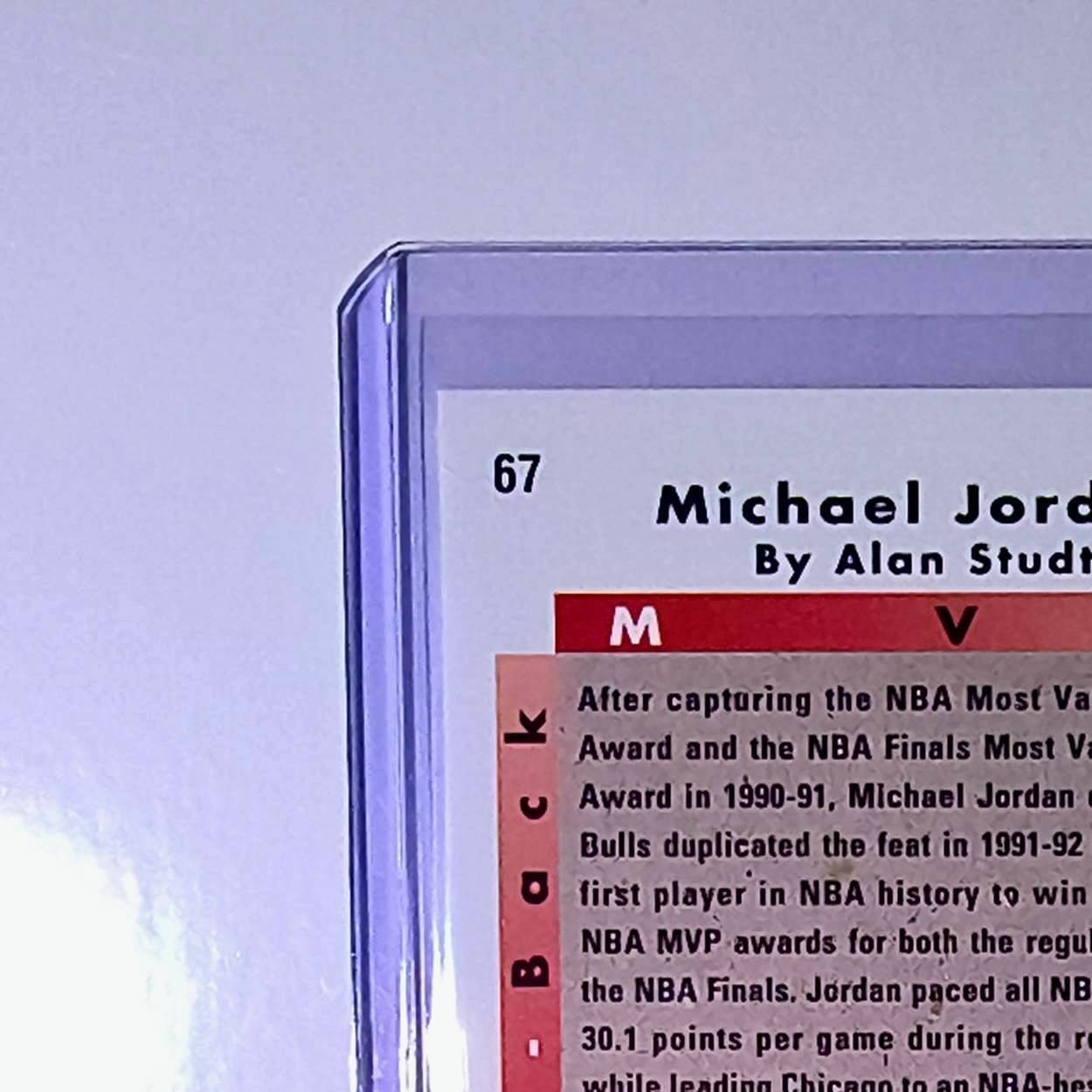 Michael Jordan 1992-93 Upper Deck Back to Back MVP Basketball Card Chicago Bulls