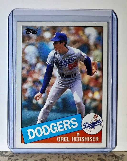 Orel Hershiser 1985 Topps MLB #493 Baseball Card Los Angeles Dodgers