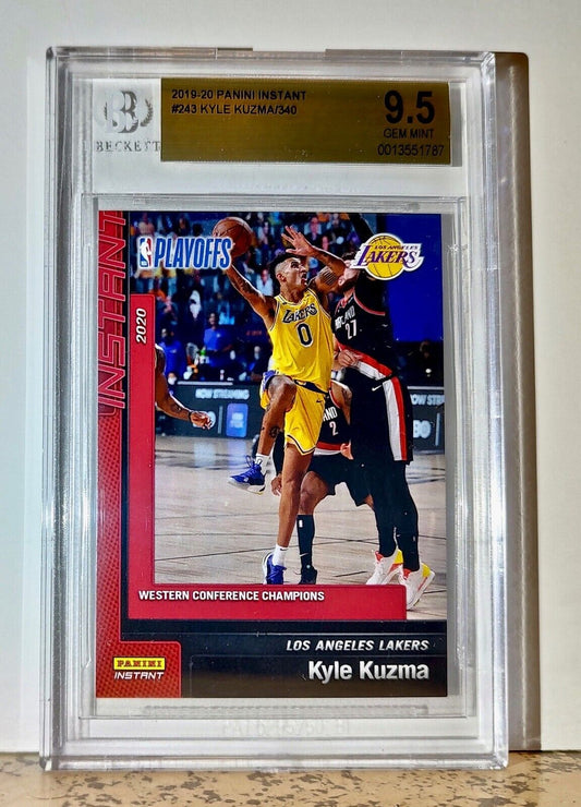 Kyle Kuzma 2019-20 Panini NBA #243 Card 1 of 340 BGS 9.5 Gem Mint LA Lakers