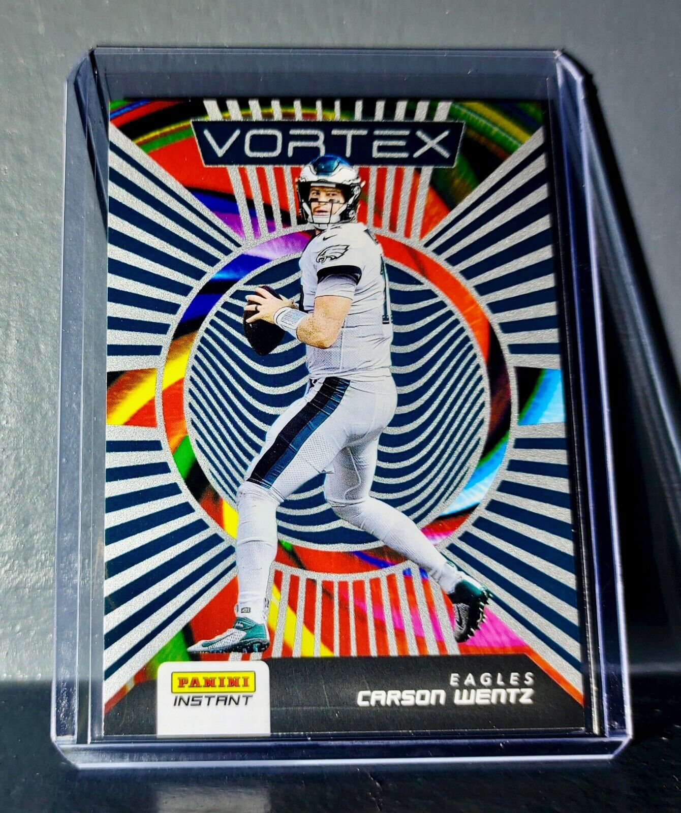 Carson Wentz 2020 Panini NFL Instant Vortex #8 Football Card 1/935