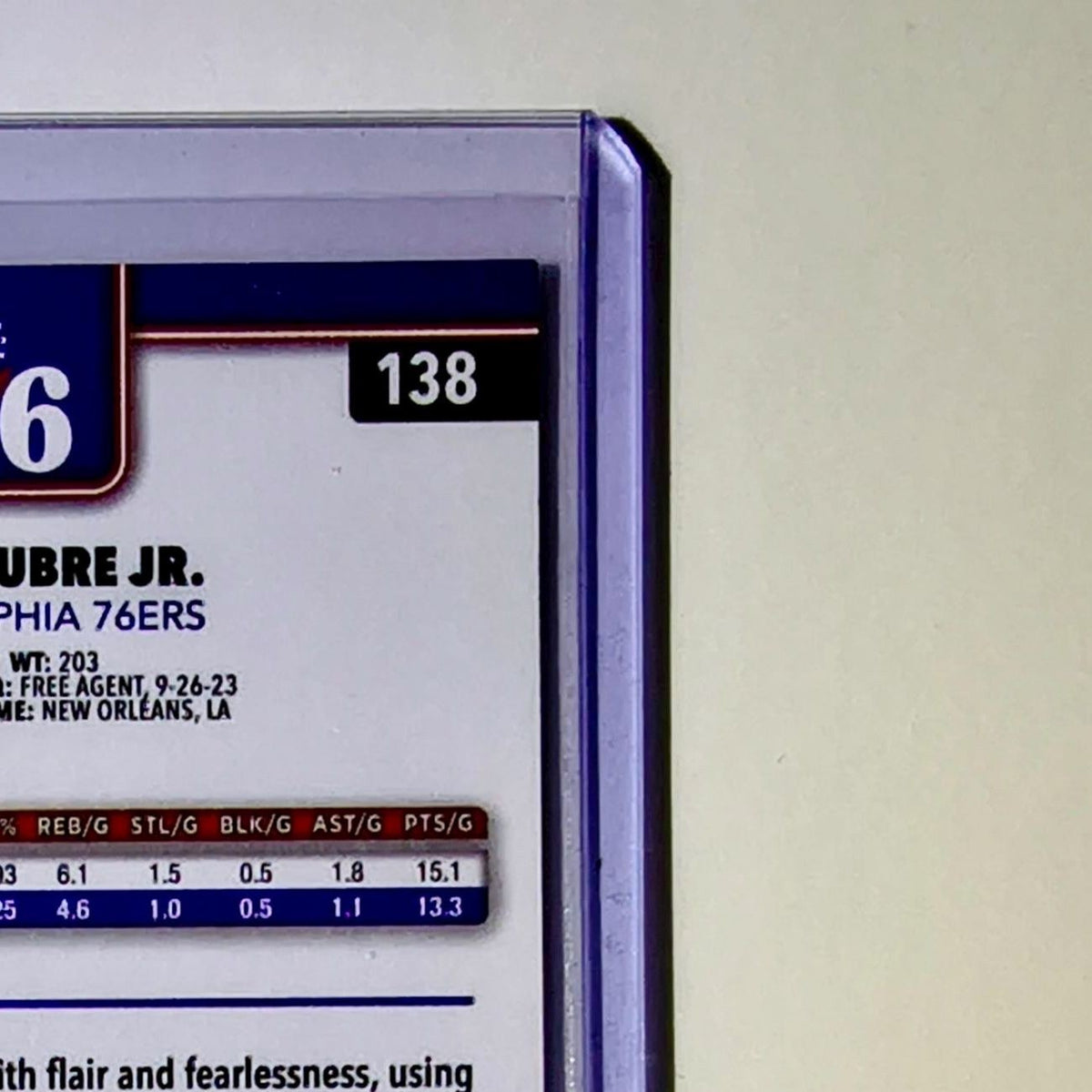 Kelly Oubre Jr. 2025-26 NBA Topps Chrome Update X-Fractor #138 Card 76ers
