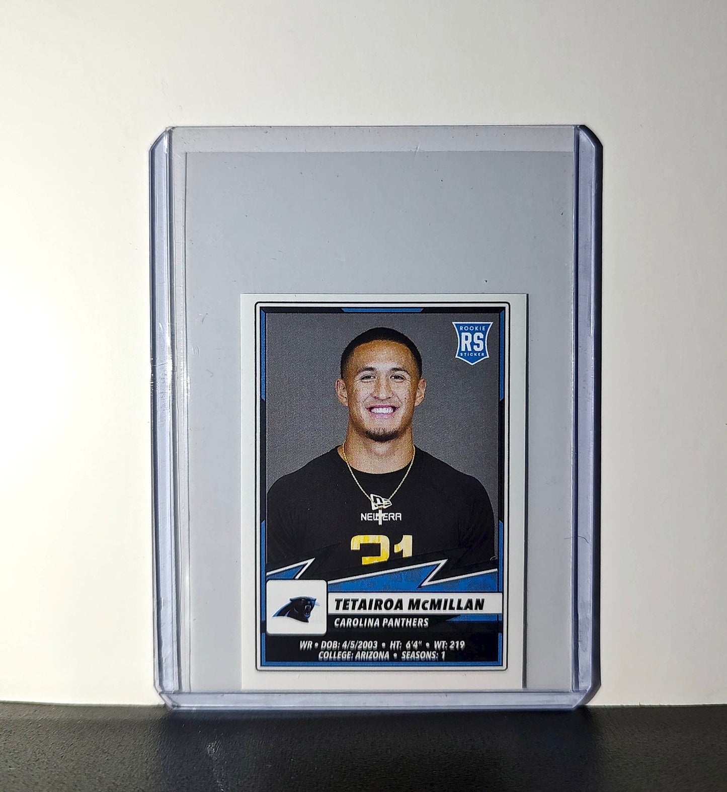 Tetairoa McMillan Rookie 2025 Panini NFL #448 Sticker Panthers