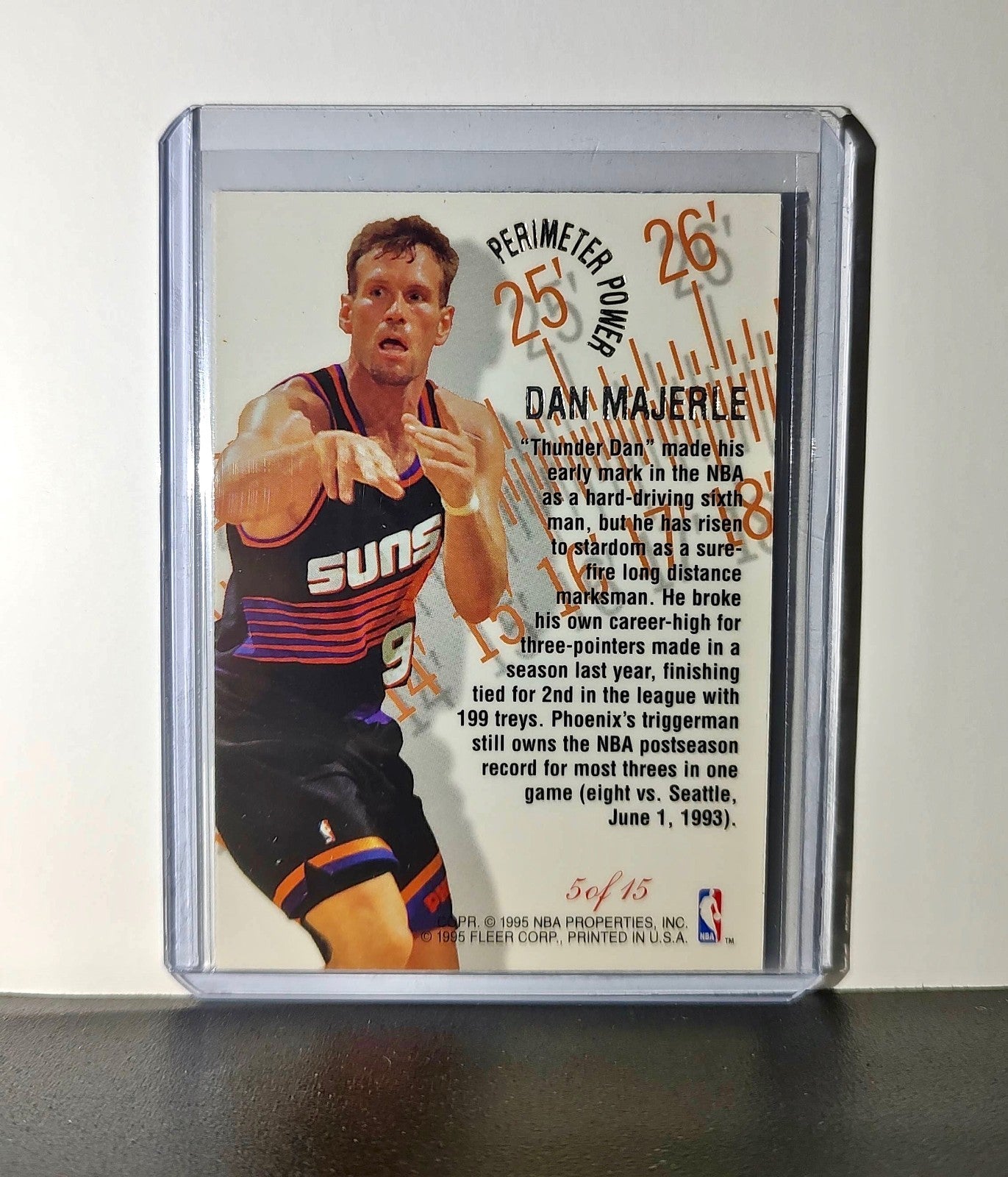 Dan Majerle 1995-96 Flair NBA #5 Perimeter Power Card
