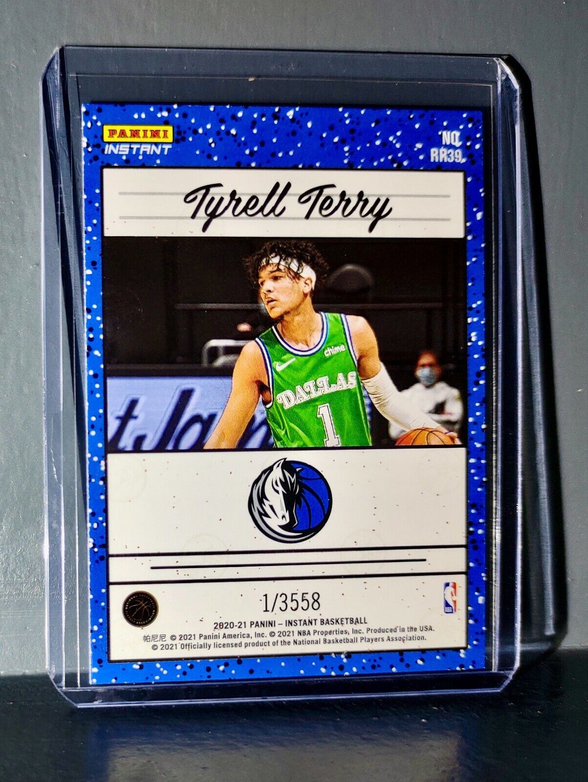 Tyrell Terry 2020-2021 Panini NBA Instant #39 Rated Rookie Retro Card 1/3558