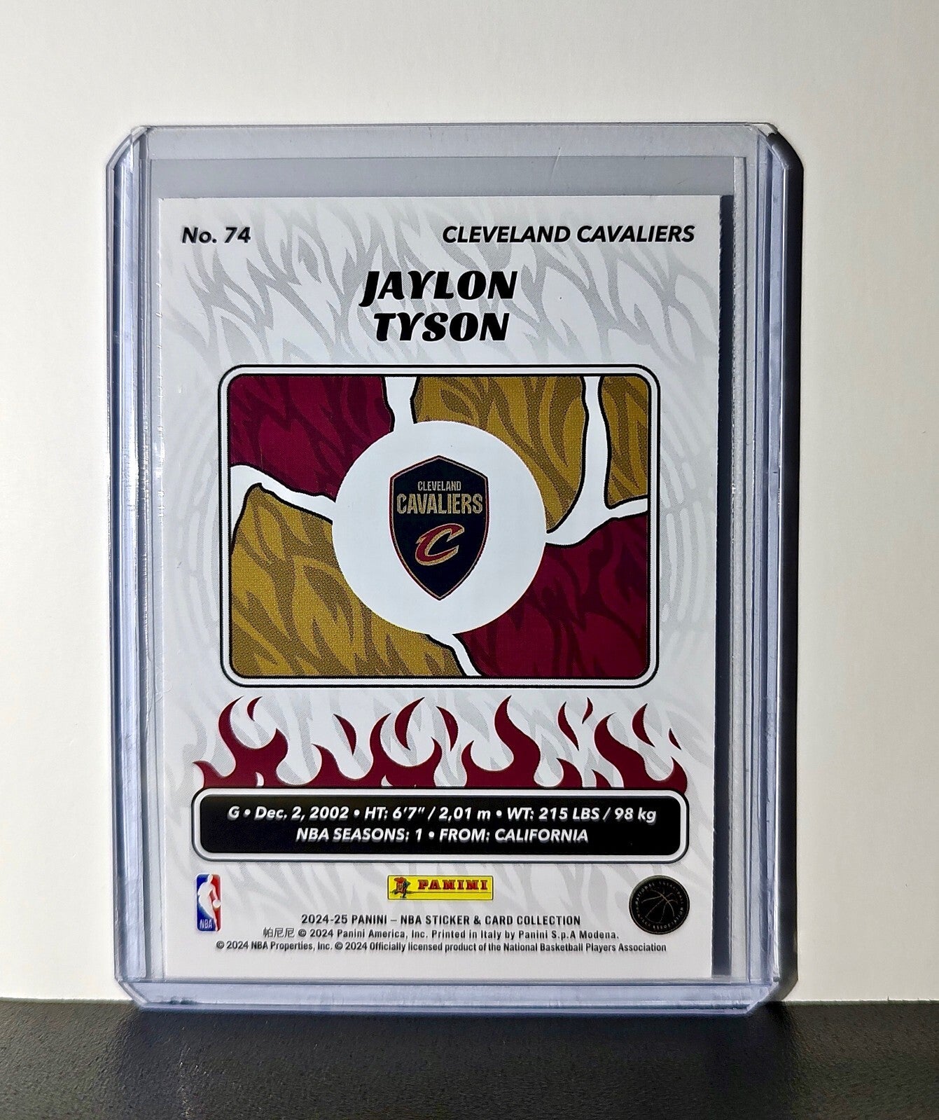 Jaylon Tyson Rookie 2024-25 Panini NBA #74 Sticker Card Cleveland Cavaliers