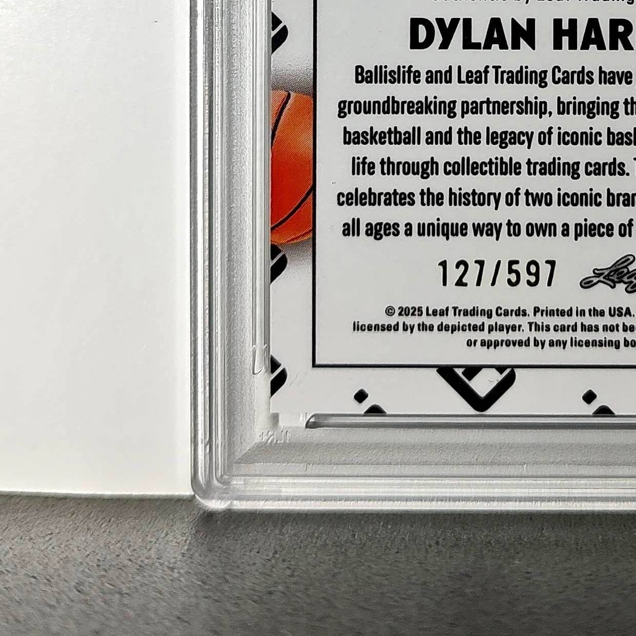 Dylan Harper 2025 Leaf Metal #BILA-DH1 Refractor PSA 8 Auto 10