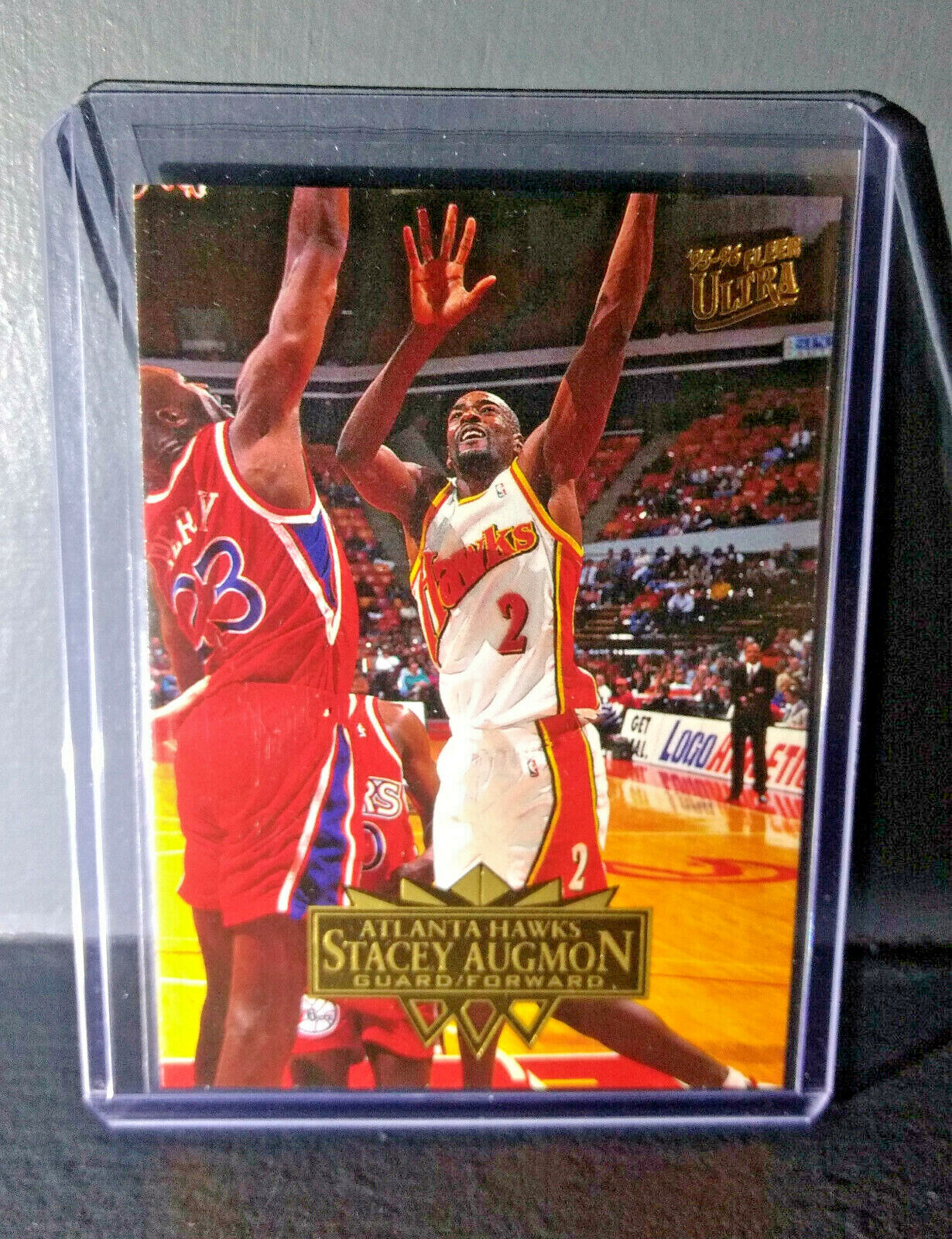 1995-96 Stacey Augmon Fleer Ultra #1 Basketball Card