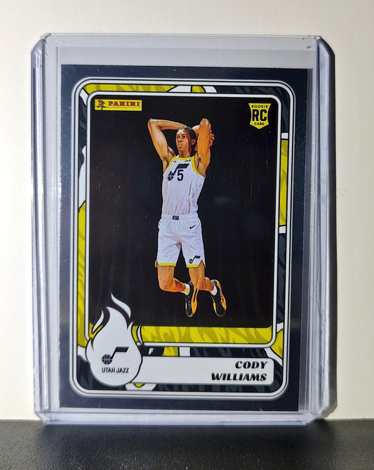 Cody Williams Rookie 2024-25 Panini NBA #99 Foil Sticker Card Utah Jazz