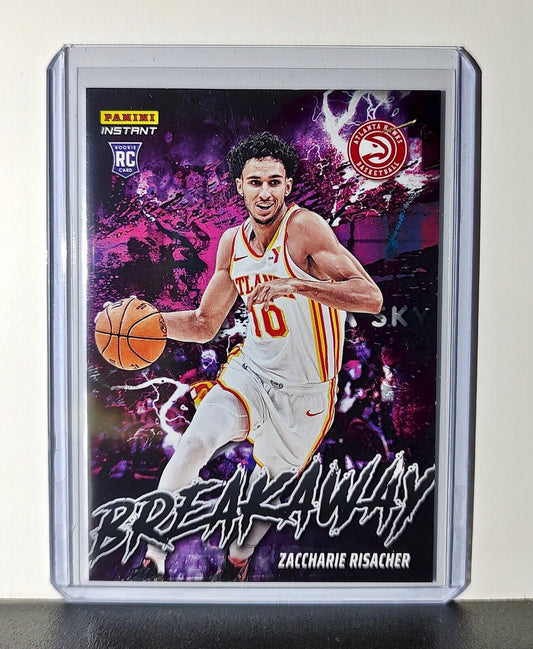 Zaccharie Risacher Rookie 2024-25 Panini NBA #1 Breakaway Card Hawks 1/1355