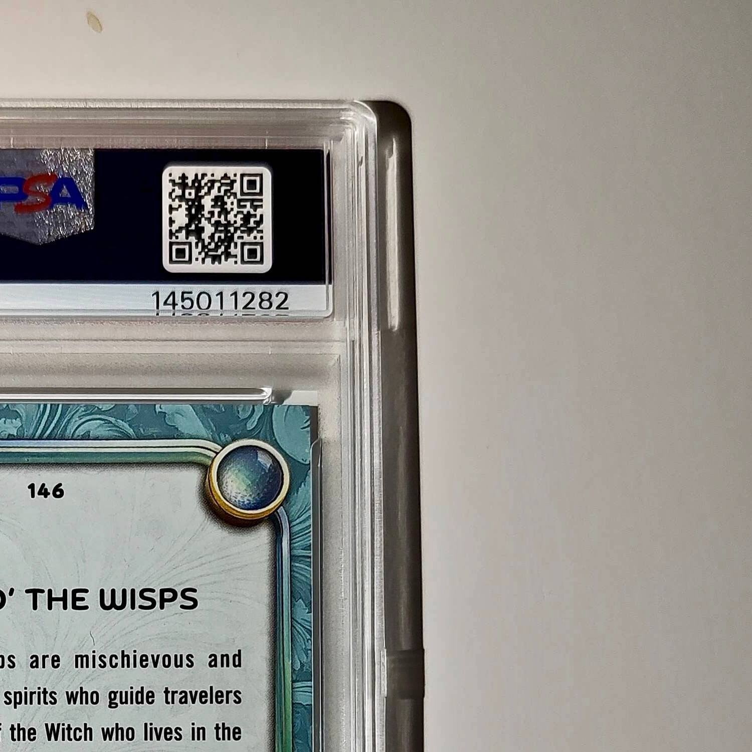 Will O' The Wisps 2025 Topps Disney Wonder #146 Diamond Card Brave PSA 9