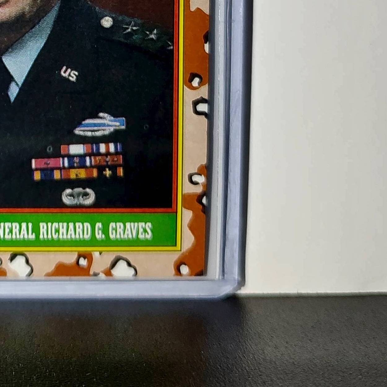 General Richard G. Graves 1991 Topps Desert Storm #5 Card