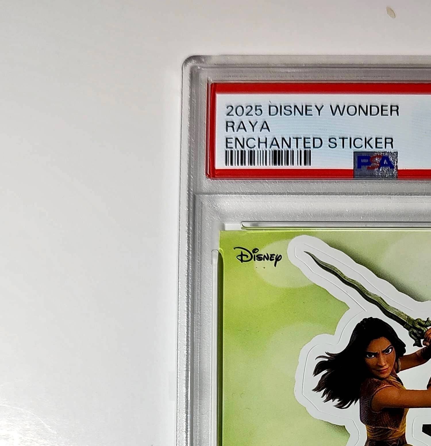 Raya 2025 Topps Disney #ES-24 Enchanted Sticker Card PSA 10
