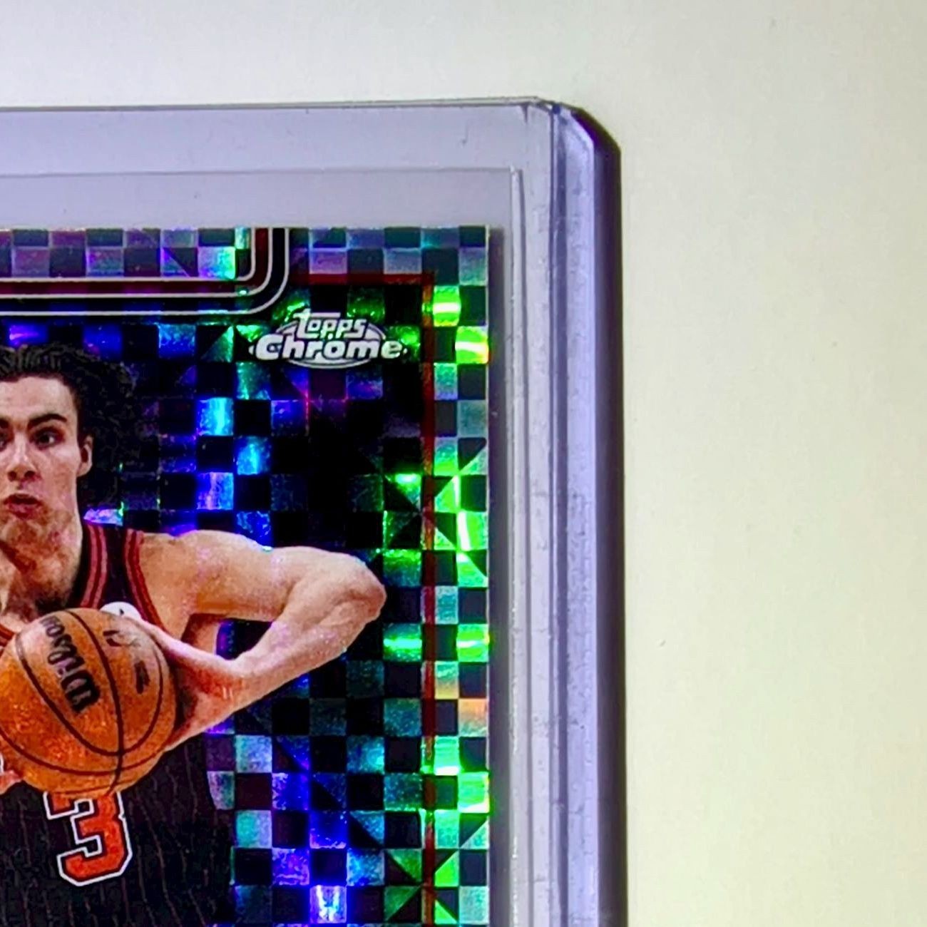 Josh Giddey 2025-26 NBA Topps Chrome Update X-Fractor #118 Card Chicago Bulls