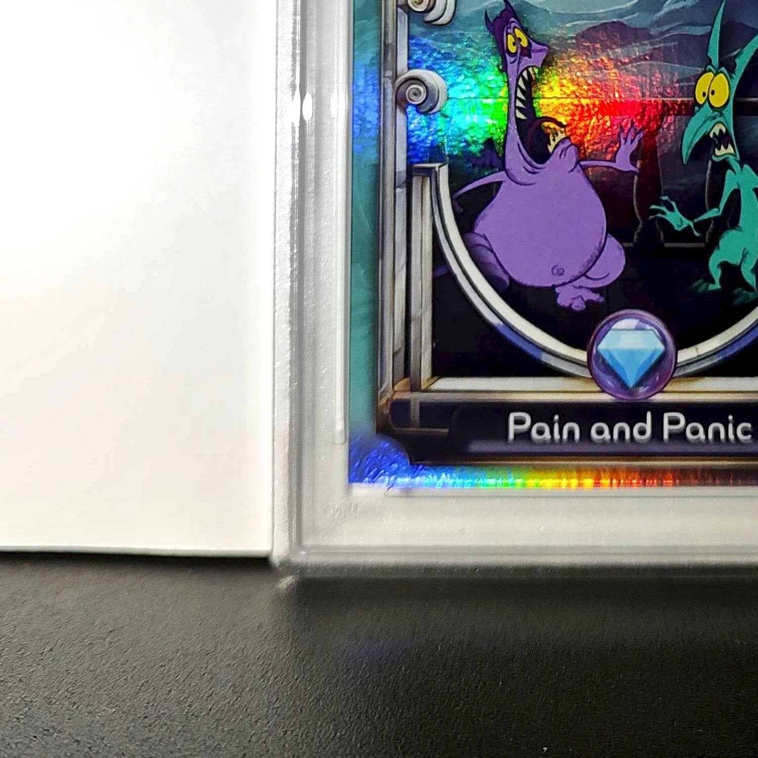 Pain and Panic 2025 Topps Disney Wonder #136 Diamond Card Hercules PSA 6