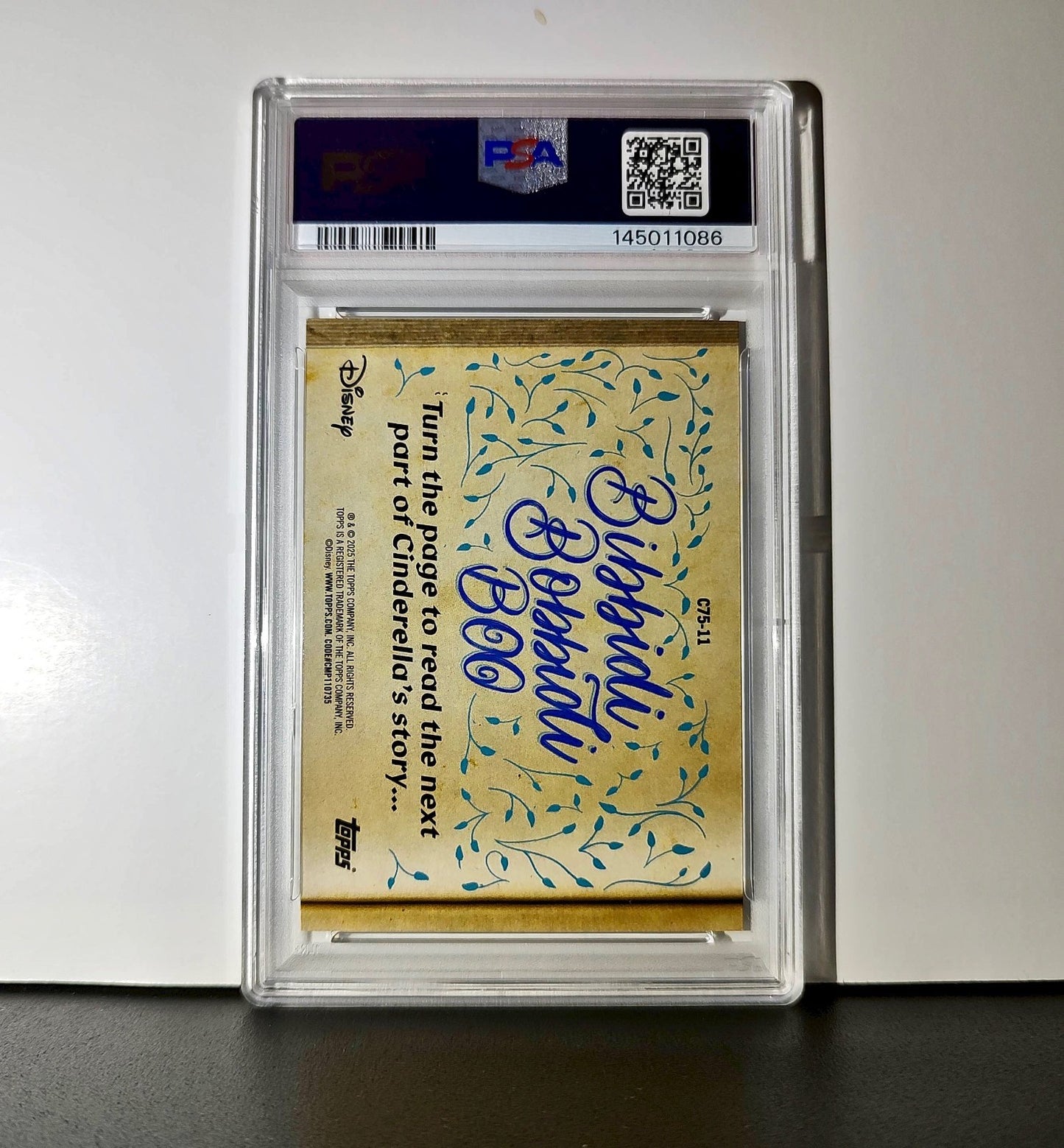 The Stepsisters ruin Cinderella's dress 2025 Topps Disney #C75-11 PSA 9