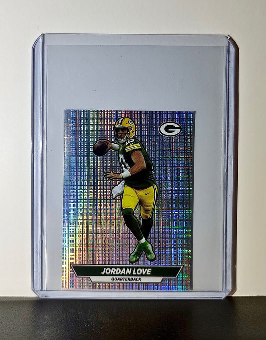 Jordan Love 2024 Panini NFL Sticker #394 Foil Green Bay Packers